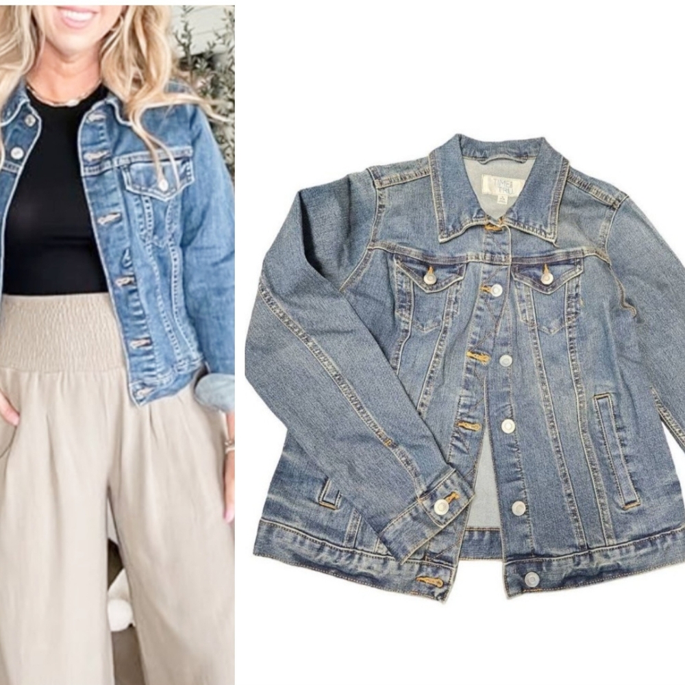 Time and Tru Denim Jean Jacket Small New With Tags